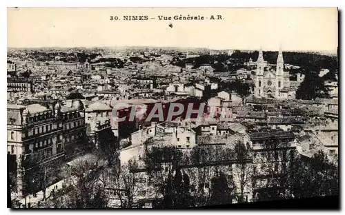 Cartes postales Nimes Vue generale