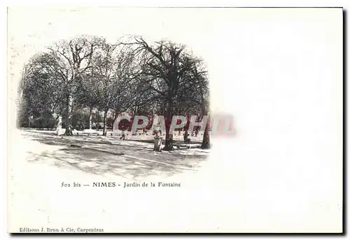 Cartes postales Nimes Jardin de la Fontaine