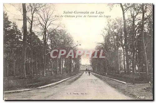 Cartes postales Saint Germain en Laye Vue du Chateau prise de l'Avenue des Loges