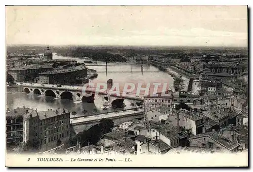 Cartes postales Toulouse La Garonne et les Ponts