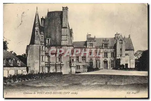 Cartes postales Chateau de Fontaine Henri