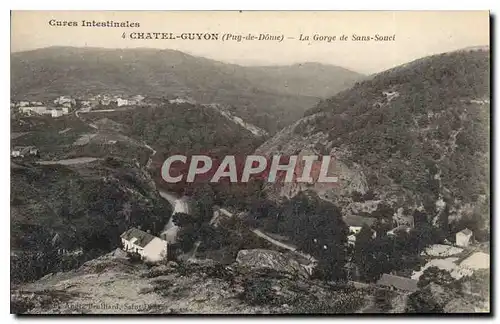 Ansichtskarte AK Chatel Guyon Puy de Dome La Gorge de sans Souet