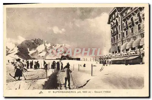 Cartes postales Superbagneres Devant l'Hotel Ski