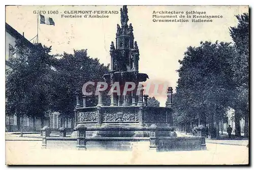 Cartes postales Clermont Ferrand Fontaine d'Amboise