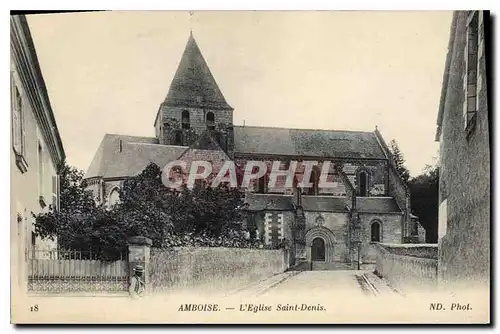 Cartes postales Amboise L'Eglise Saint Denis