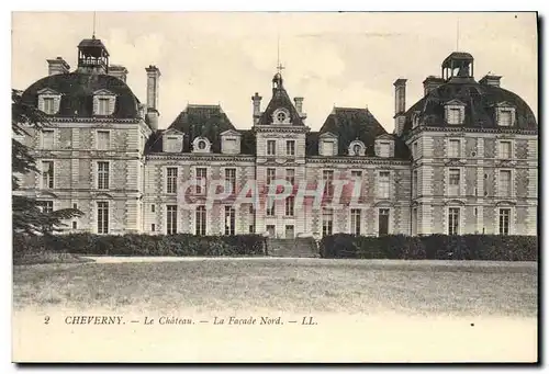 Cartes postales Cheverny Le Chateau La Facade Nord