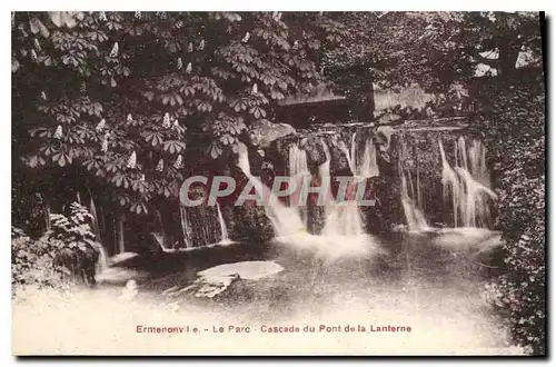 Ansichtskarte AK Ermenonville le Parc Cascade du Pont de la Lanterne