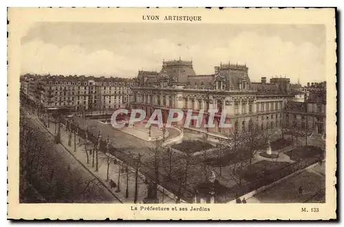 Ansichtskarte AK Lyon Artistique La Prefecture et ses Jardins