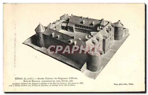 Ansichtskarte AK Nerac L et G Ancien Chateau des Seigneurs d'Albret