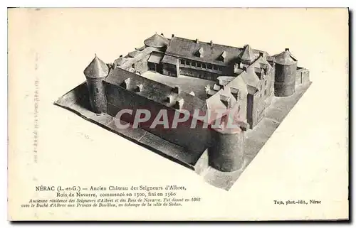 Cartes postales Nerac L et G Ancien Chateau des Seigneurs d'Albret