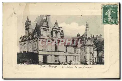 Cartes postales Saint Aignan Le Chateau la Cour d'Honneur