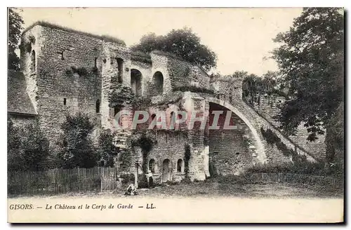 Ansichtskarte AK Gisors Le Chateau et le Corps de Garde