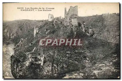 Cartes postales Les Bords de la Creuse Crozant Les Ruines