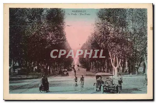 Cartes postales Marseille Le Prado Automobile