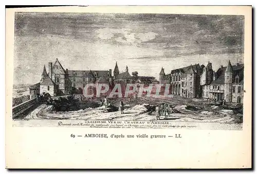 Ansichtskarte AK Amboise d'apres une veille gravure