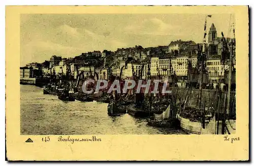 Ansichtskarte AK Boulogne sur mer Le port Bateaux