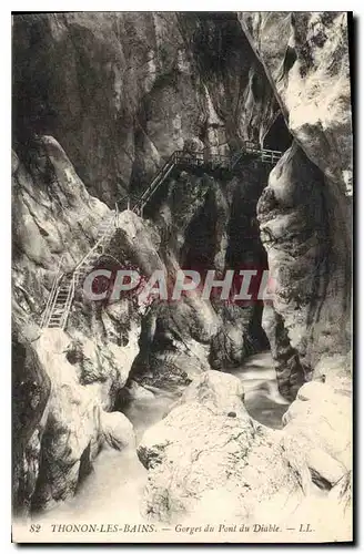 Cartes postales Thonon les Bains Gorges du Pont du Diable