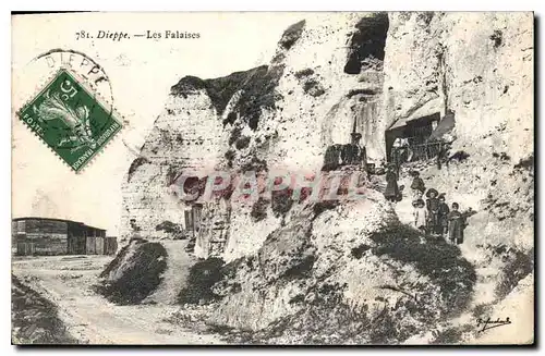 Cartes postales Dieppe Les Falaises Enfants