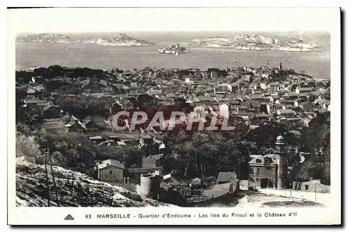 Ansichtskarte AK Marseille Quartier d'Endoume Les Iles du Frioul et le Chateau