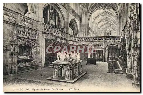 Cartes postales Bourg Eglise de Brou Le Choeur