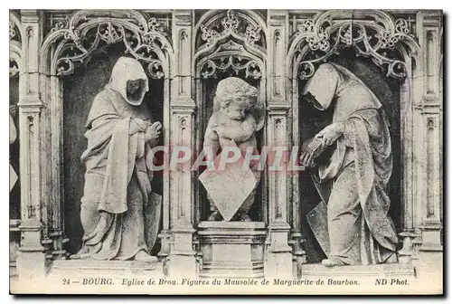 Ansichtskarte AK Bourg Eglise de Brou Figures du Mausolee de Marguerite de Bourbon