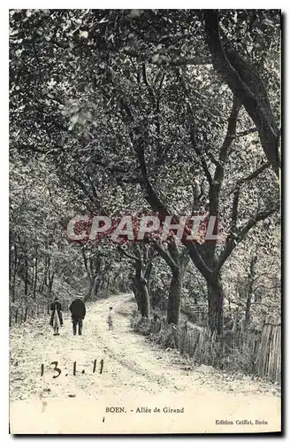 Cartes postales Boen Allee de Girand