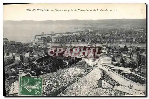 Ansichtskarte AK Marseille Panorama pris de Notre Dame de la Garde