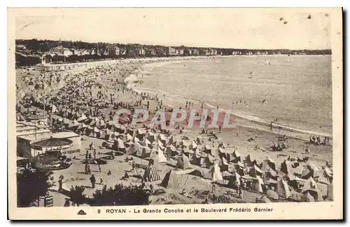 Cartes postales Royan La Grande Conche et le Boulevard Frederic Garnier