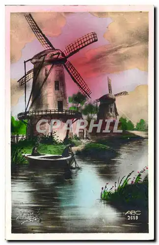 Cartes postales Moulins a vent