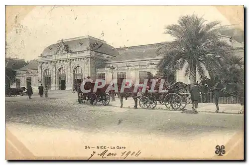 Cartes postales Nice La Gare