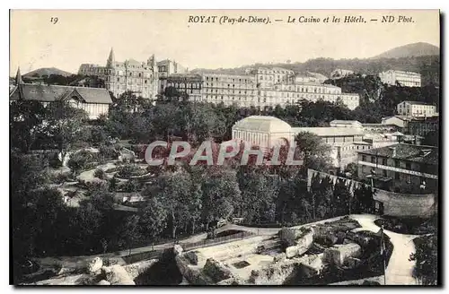 Cartes postales Royat Puy de Dome Le Casino et les Hotels