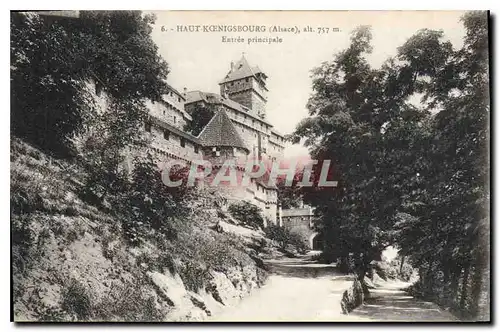 Cartes postales Haut Koenigsbourg Alsace Entree principale