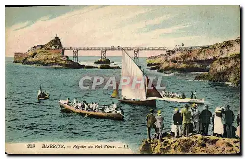 Cartes postales Biarritz Regates au Port Vieux Bateaux