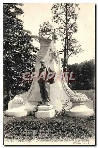 Ansichtskarte AK Toulouse Le Monument d'Armand Silvestre au Jardin des Plantes