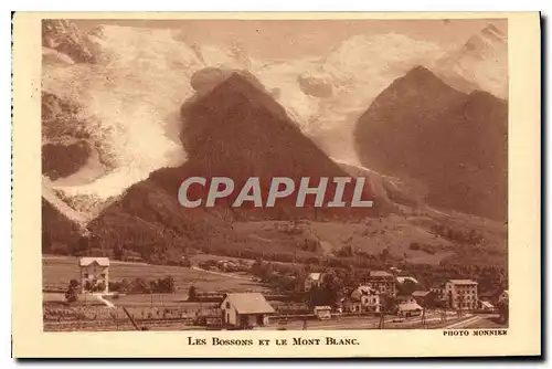 Cartes postales Les Bossons et le Mont Blanc