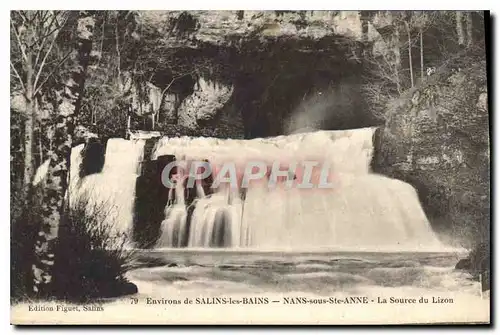 Ansichtskarte AK Environs de Salins les Bains Nans sous Ste Anne La Source du Lizon