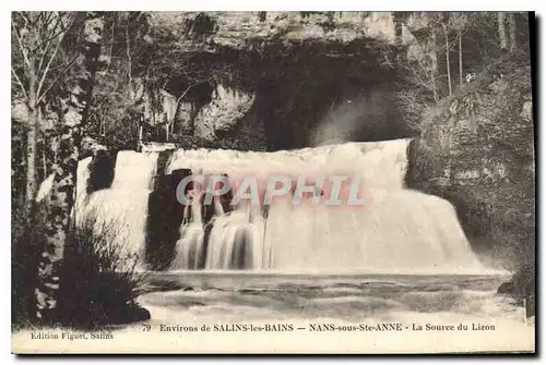 Cartes postales Environs de Salins les Bains Nans sous Ste Anne La Source du Lizon