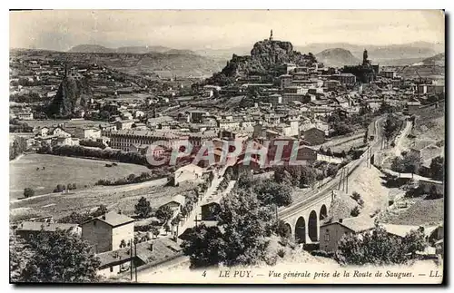 Ansichtskarte AK Le Puy Vue generale prise de la Route de Saugues