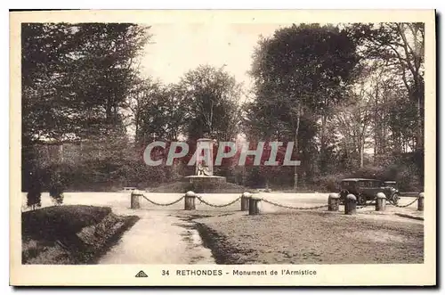 Ansichtskarte AK Rethondes Monument de l'Armistice