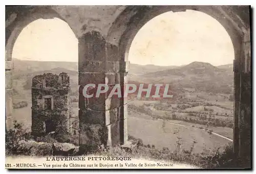 Ansichtskarte AK L'Auvergne Pittoresque Murols Vue prise du Chateau sur le Donjon et la Vallee de Saint Nectaire