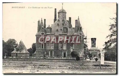 Cartes postales Montmort Le Chateau vu du Parc
