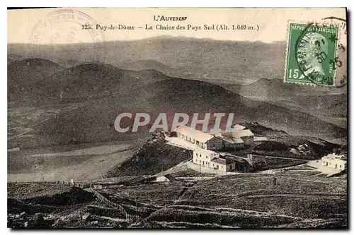 Ansichtskarte AK L'Auvergne Puy de Dome La Chaine des Puys Sud