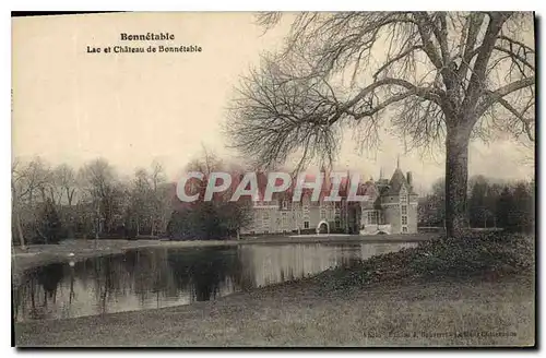 Cartes postales Bonnetable Lac et Chateau de Bonnetable