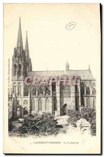 Cartes postales Clermont Ferrand La Cathedrale