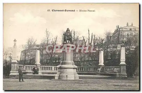 Cartes postales Clermont Ferrand Blaise Pascal