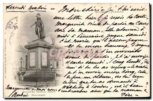 Cartes postales Clermont Ferrand Statue du General Desaix