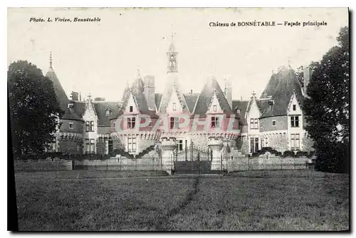 Cartes postales Chateau de Bonnetable Facade principale