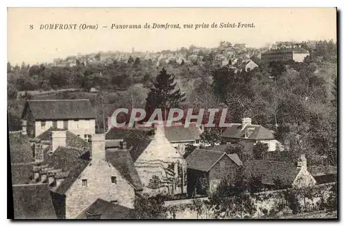 Cartes postales Domfront Orne Panorama de Domfort vue prise de Saint Front