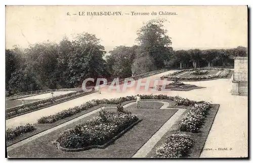 Ansichtskarte AK Le Haras du Pin Terrasse du Chateau