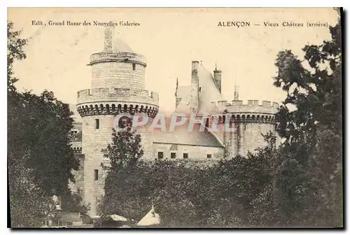 Cartes postales Alencon Vieux Chateau Arriere